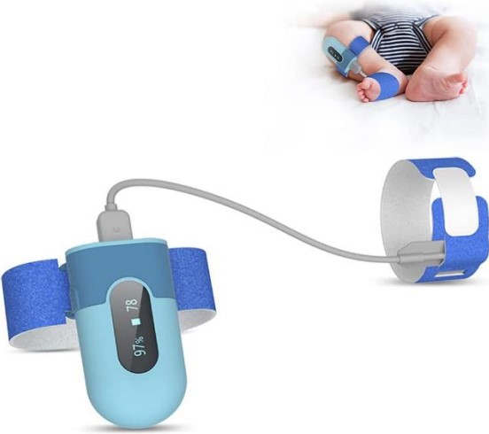 Oxymètre de pouls pédiatrique pour nourrissons sans monitoring- BabyO2