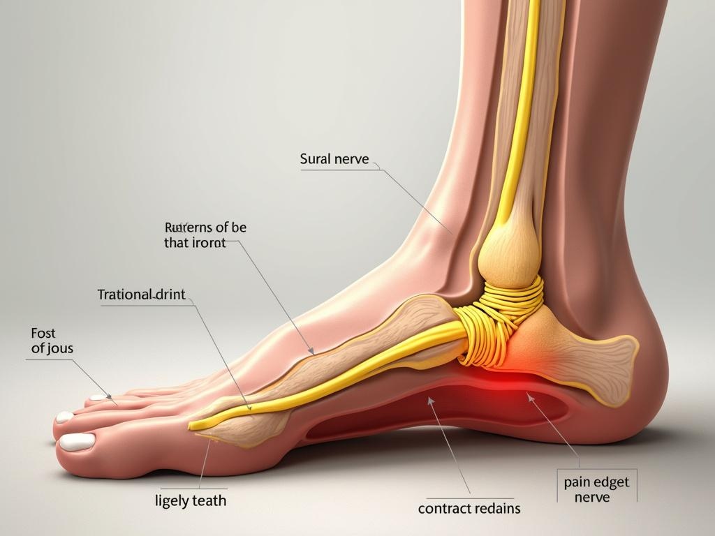 douleur sur le côté extérieur du pied nerf sural