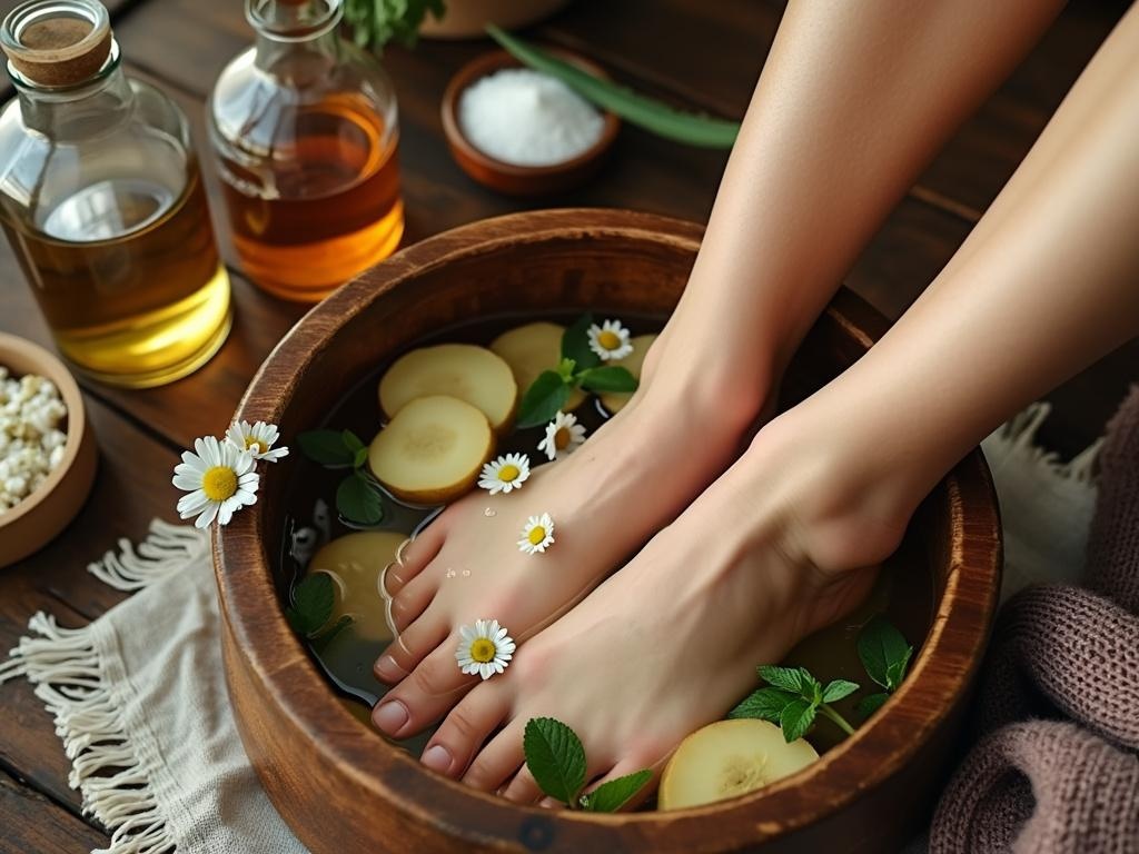 pied qui brûle remède de grand-mère