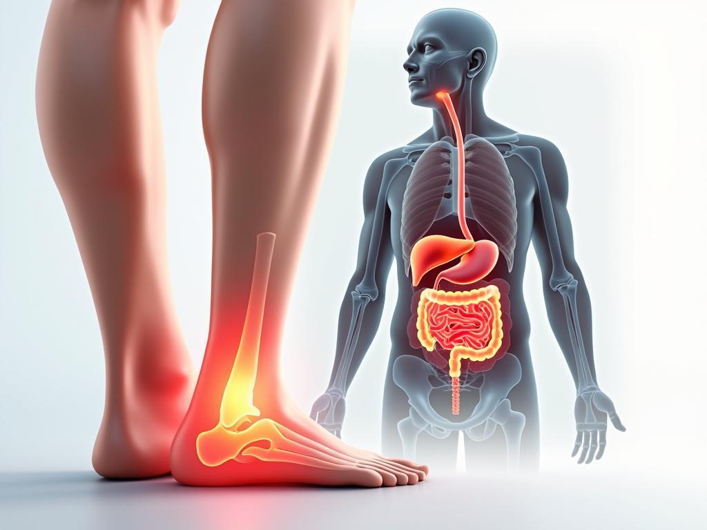 épine calcanéenne et foie intestin