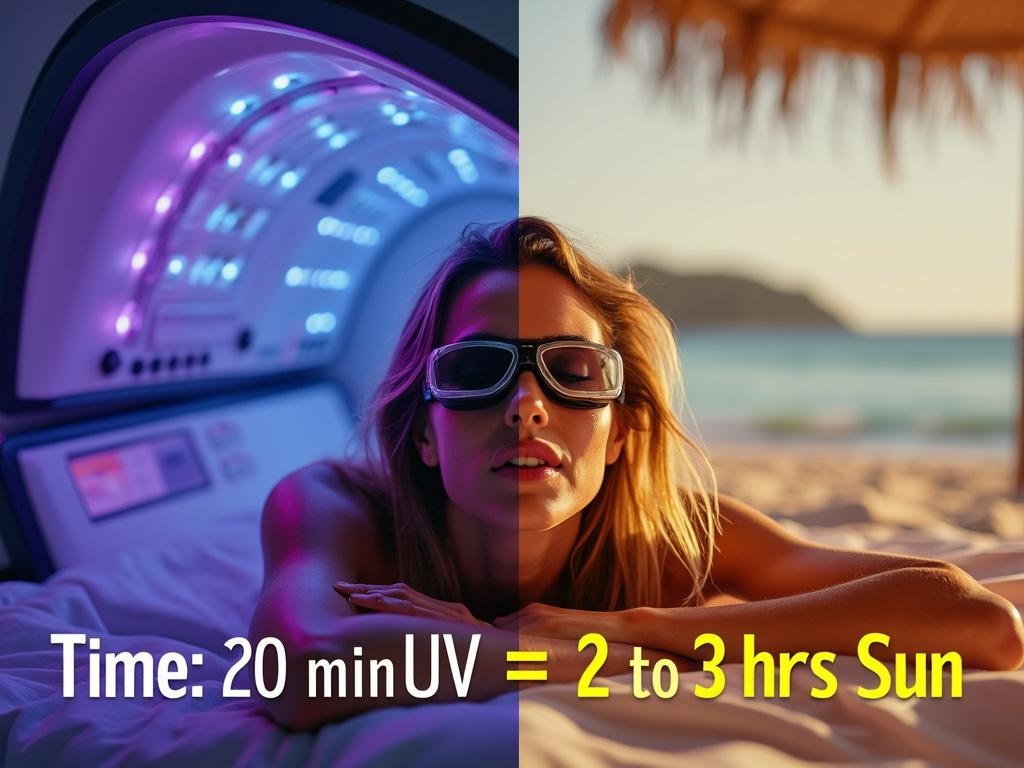 20 minutes d'uv correspond a combien de temps au soleil