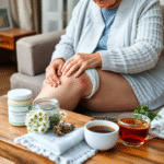 genou gonflé remède de grand-mère