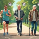 vitesse de marche selon âge km/h