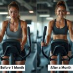 vélo elliptique avant/après 1 mois