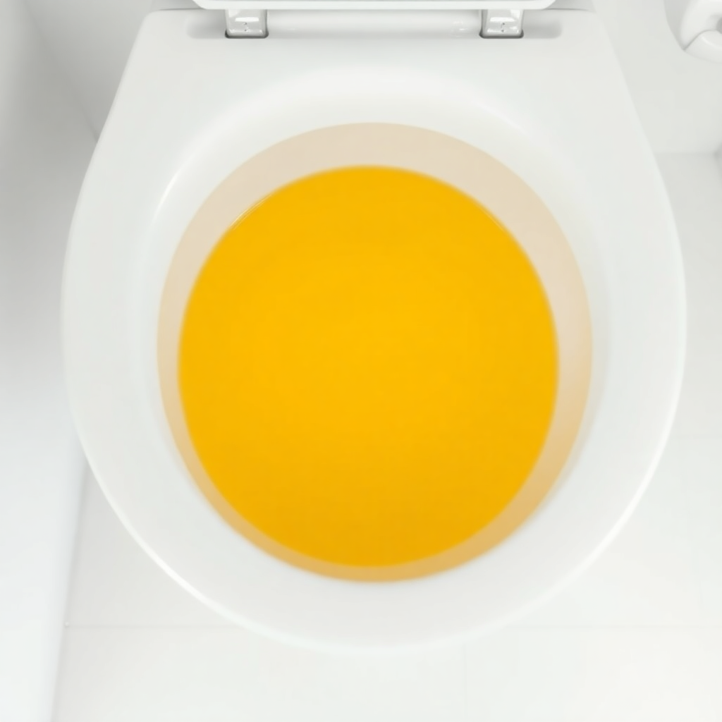 urine jaune fluo